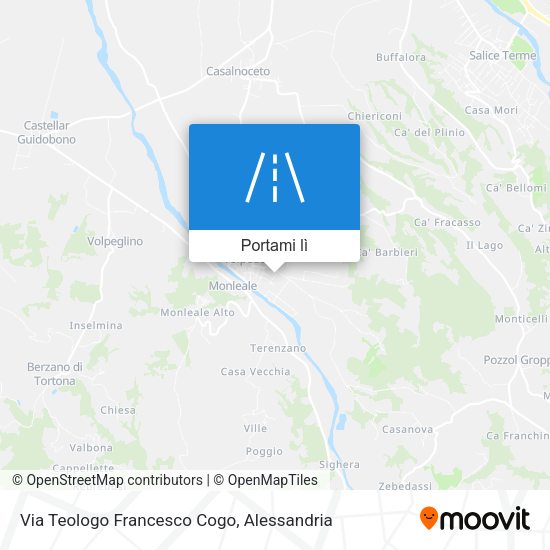 Mappa Via Teologo Francesco Cogo