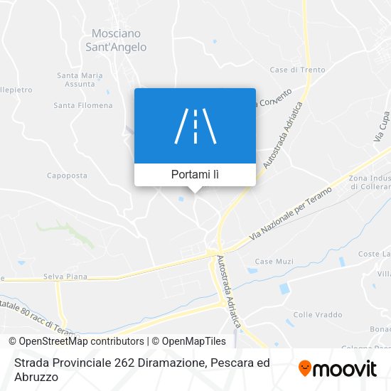 Mappa Strada Provinciale 262 Diramazione