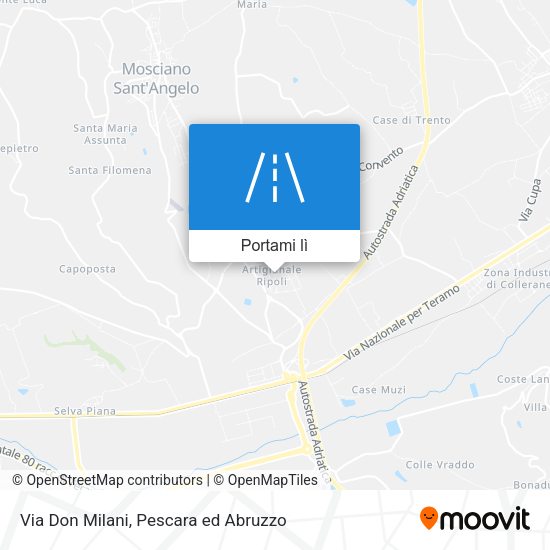 Mappa Via Don Milani