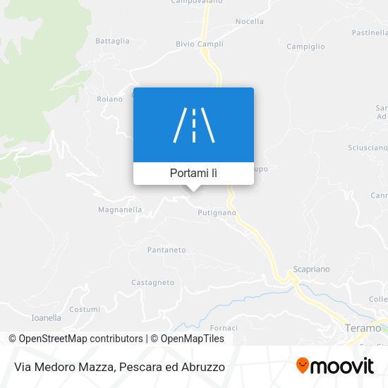 Mappa Via Medoro Mazza