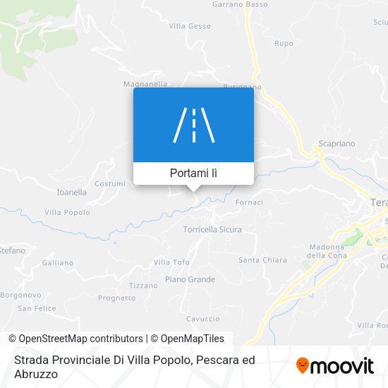 Mappa Strada Provinciale Di Villa Popolo