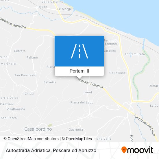 Mappa Autostrada Adriatica