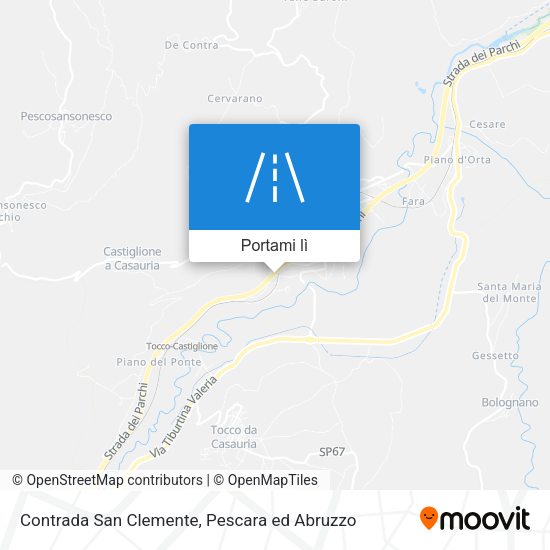 Mappa Contrada San Clemente
