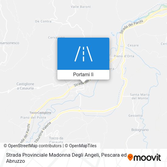 Mappa Strada Provinciale Madonna Degli Angeli