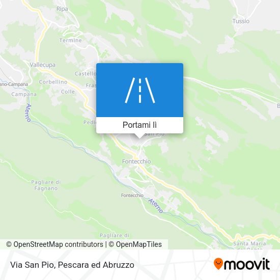 Mappa Via San Pio