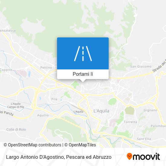Mappa Largo Antonio D'Agostino