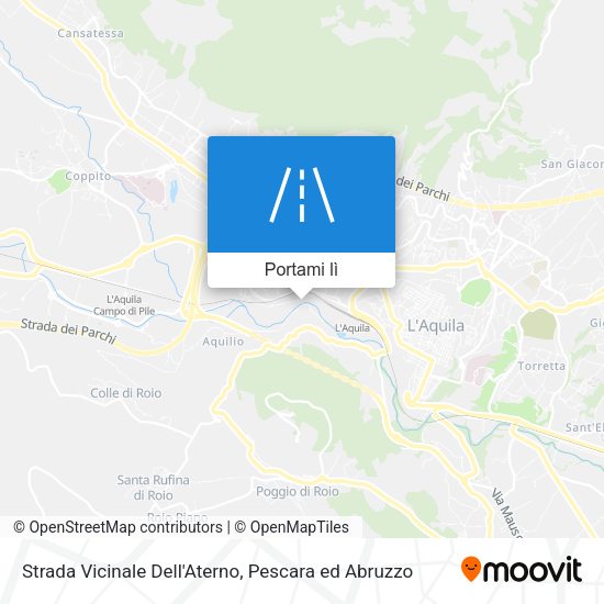 Mappa Strada Vicinale Dell'Aterno