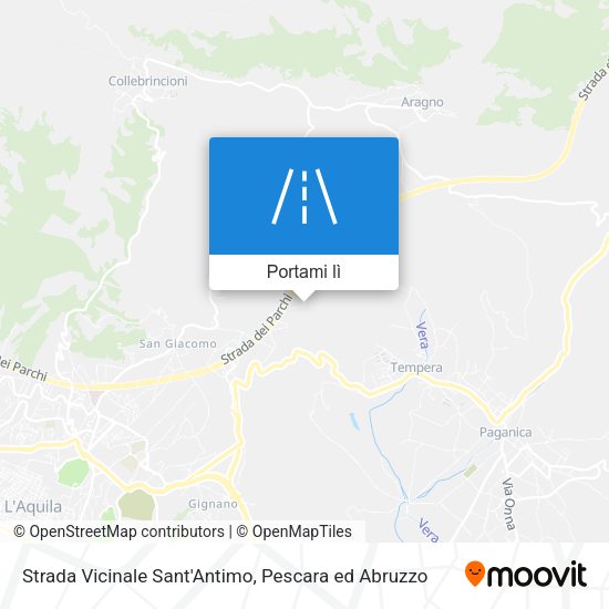 Mappa Strada Vicinale Sant'Antimo