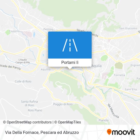 Mappa Via Della Fornace