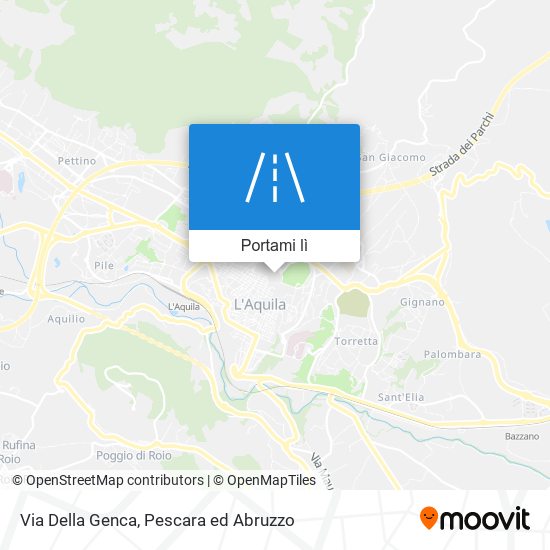 Mappa Via Della Genca