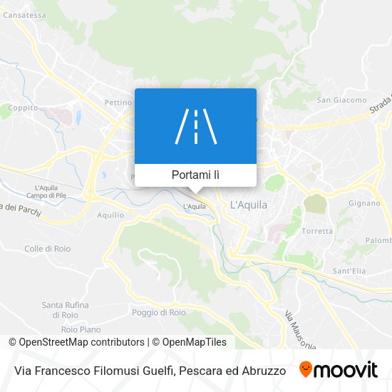 Mappa Via Francesco Filomusi Guelfi