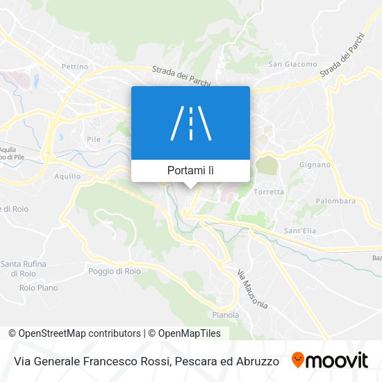 Mappa Via Generale Francesco Rossi
