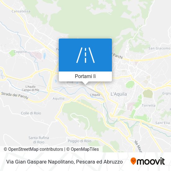 Mappa Via Gian Gaspare Napolitano