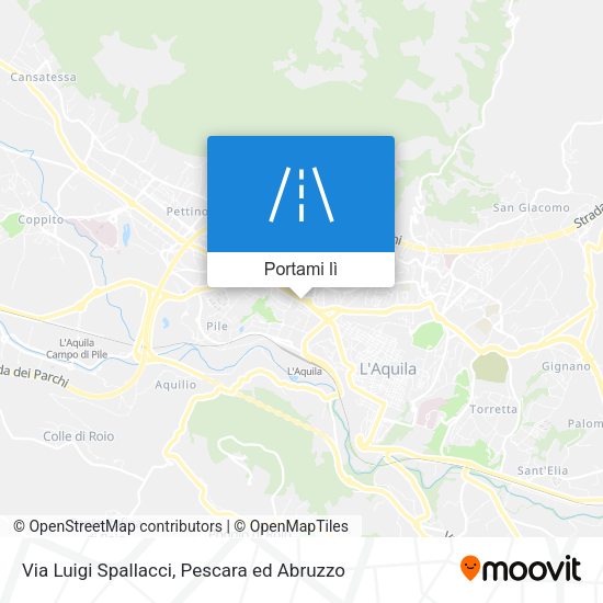 Mappa Via Luigi Spallacci
