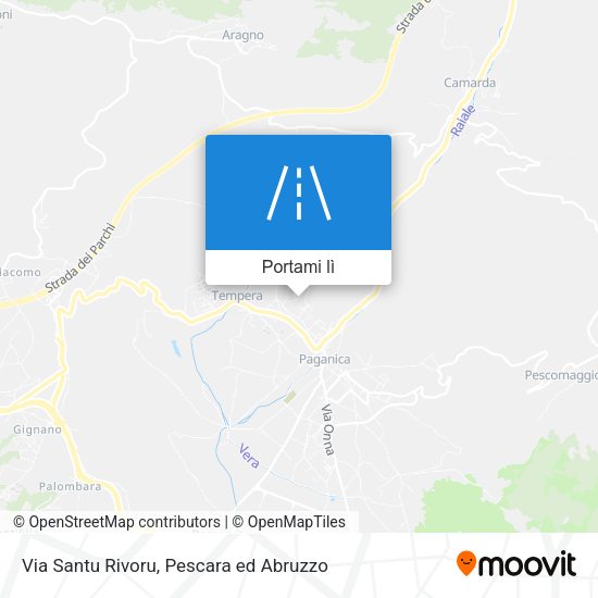 Mappa Via Santu Rivoru