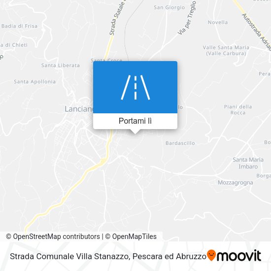 Mappa Strada Comunale Villa Stanazzo