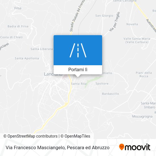 Mappa Via Francesco Masciangelo