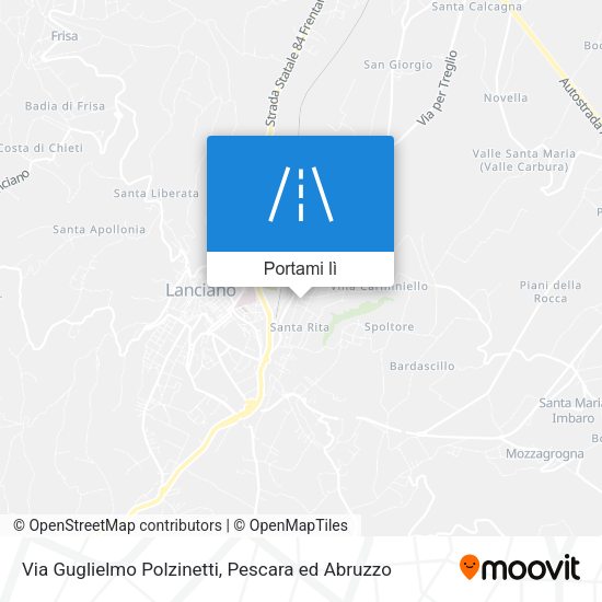 Mappa Via Guglielmo Polzinetti