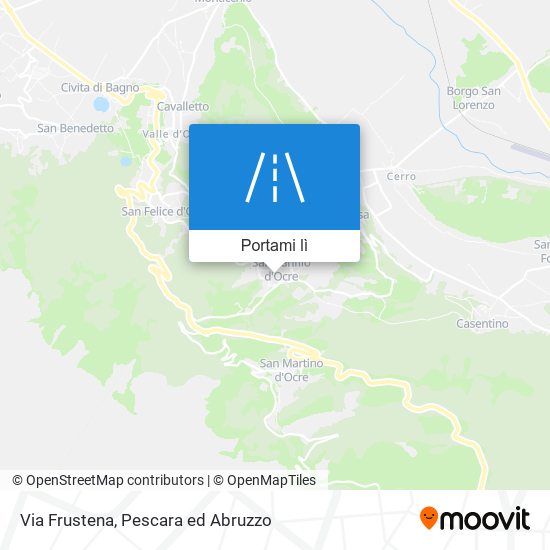 Mappa Via Frustena