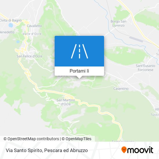 Mappa Via Santo Spirito