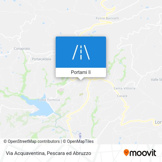 Mappa Via Acquaventina