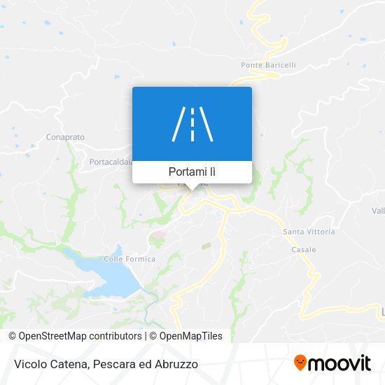 Mappa Vicolo Catena