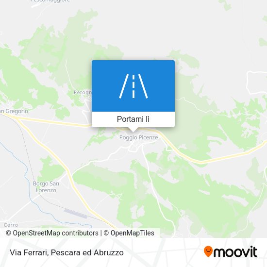 Mappa Via Ferrari
