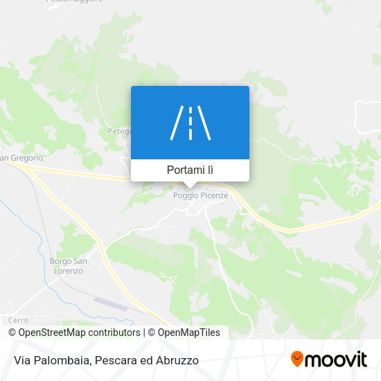 Mappa Via Palombaia