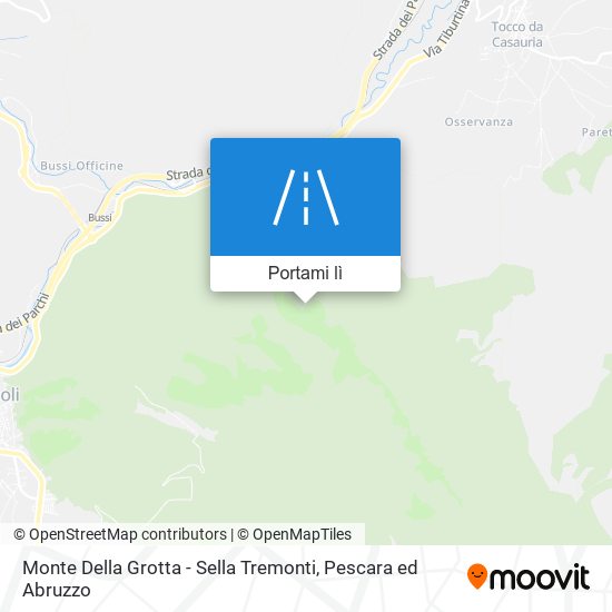 Mappa Monte Della Grotta - Sella Tremonti