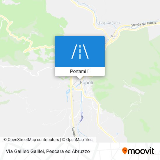 Mappa Via Galileo Galilei