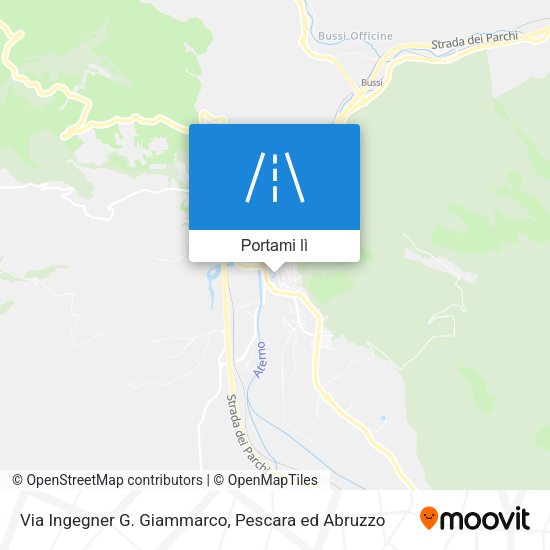 Mappa Via Ingegner G. Giammarco
