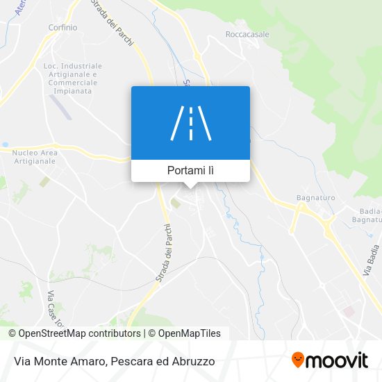 Mappa Via Monte Amaro