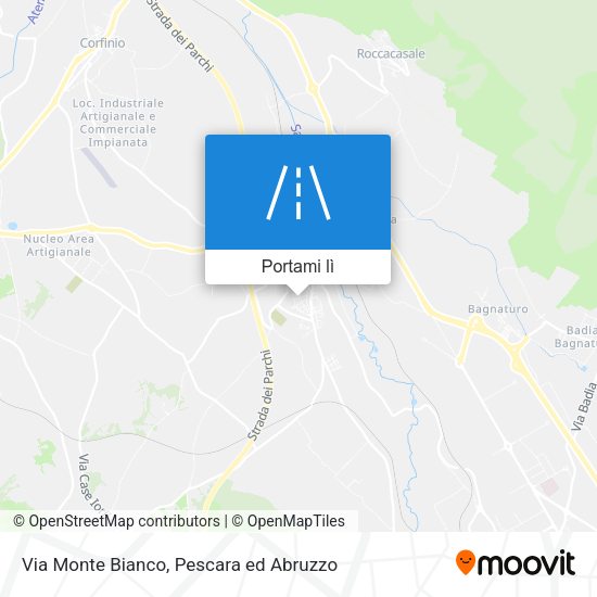 Mappa Via Monte Bianco