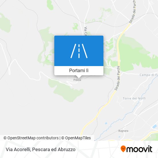 Mappa Via Acorelli
