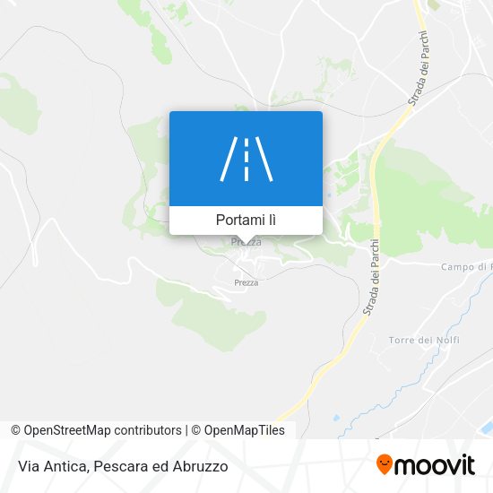 Mappa Via Antica