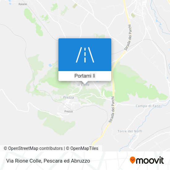 Mappa Via Rione Colle