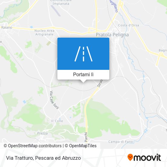 Mappa Via Tratturo