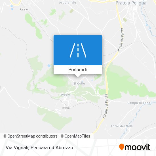 Mappa Via Vignali