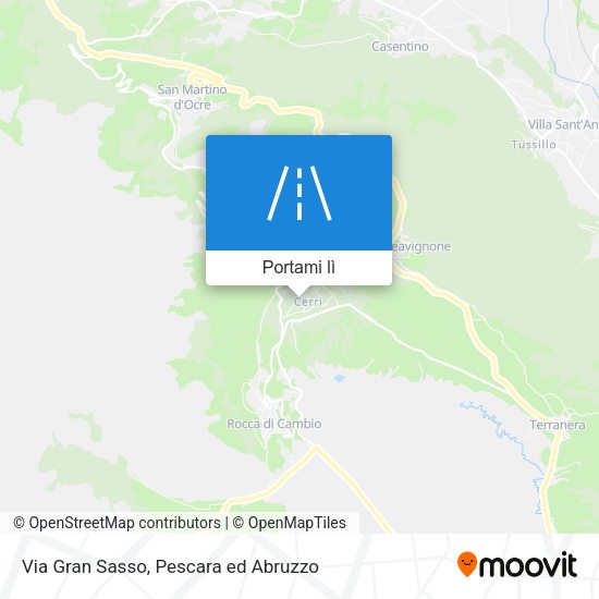 Mappa Via Gran Sasso