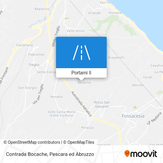 Mappa Contrada Bocache