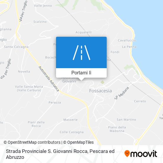 Mappa Strada Provinciale S. Giovanni Rocca