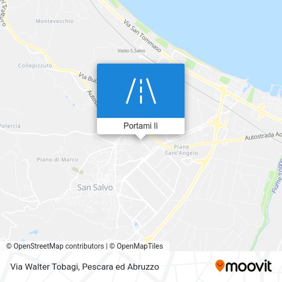 Mappa Via Walter Tobagi