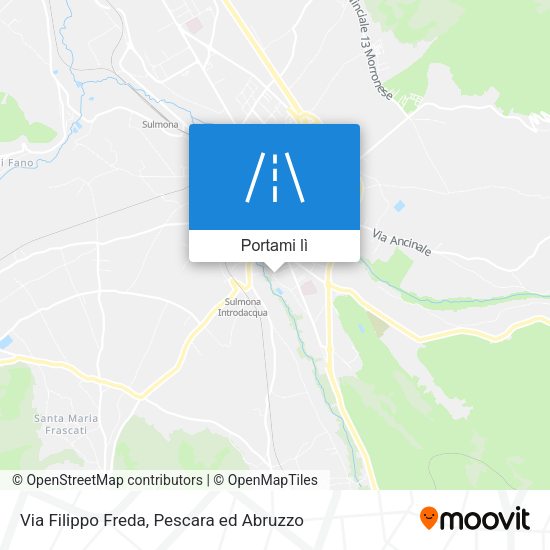 Mappa Via Filippo Freda
