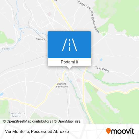 Mappa Via Montello