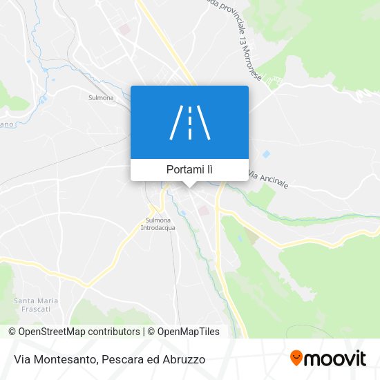 Mappa Via Montesanto