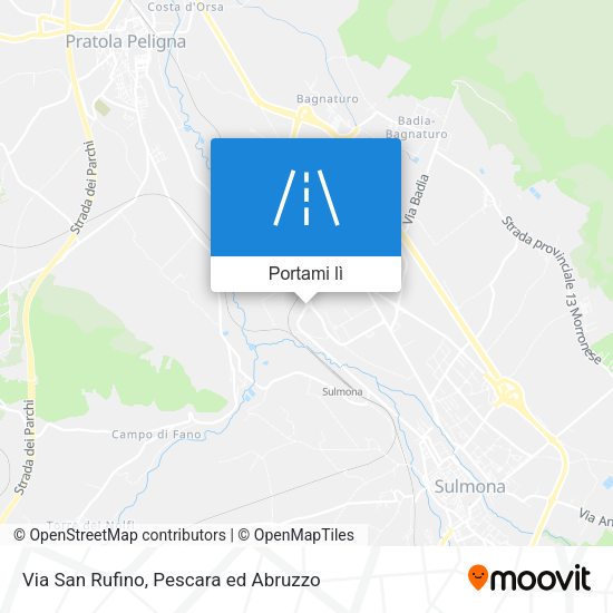Mappa Via San Rufino
