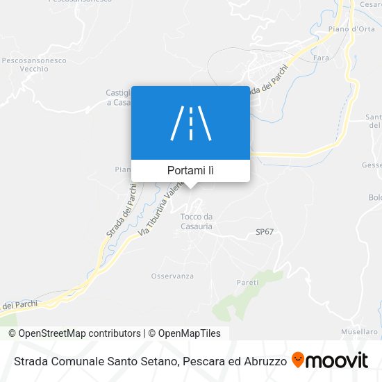 Mappa Strada Comunale Santo Setano
