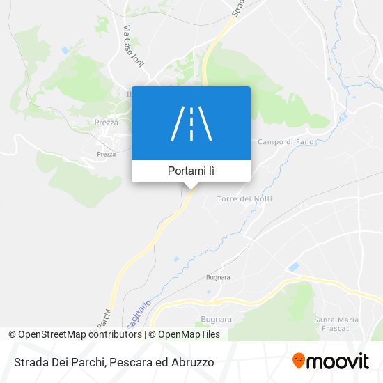 Mappa Strada Dei Parchi