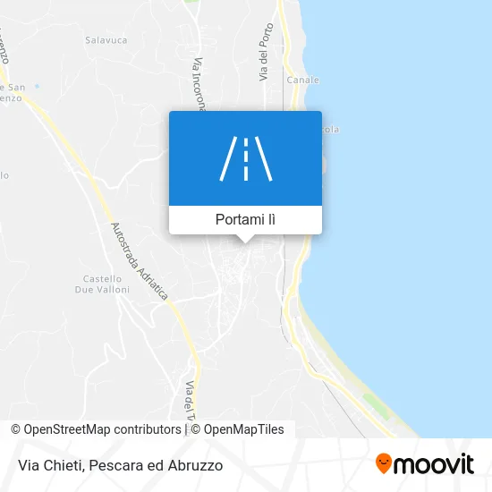Mappa Via Chieti