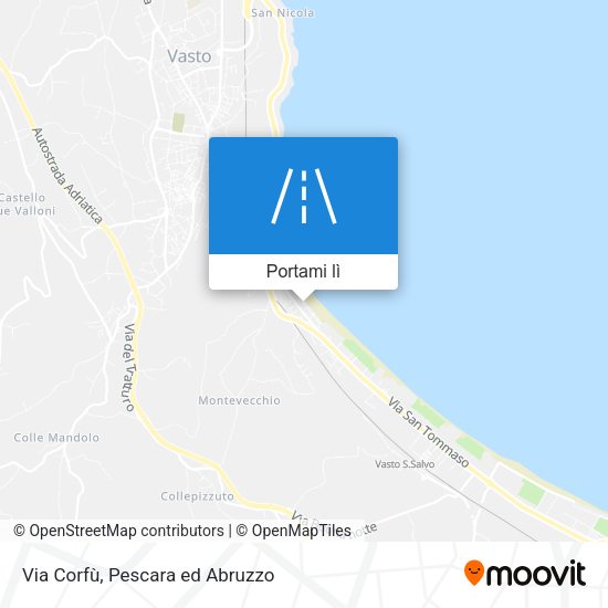 Mappa Via Corfù